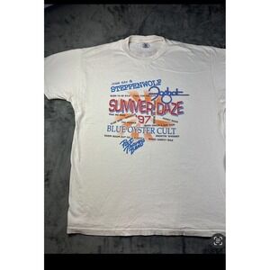 1997 Summer Daze Vintage T Shirt XL Foghat Blue Oyster Cult Godzilla Steppenwolf